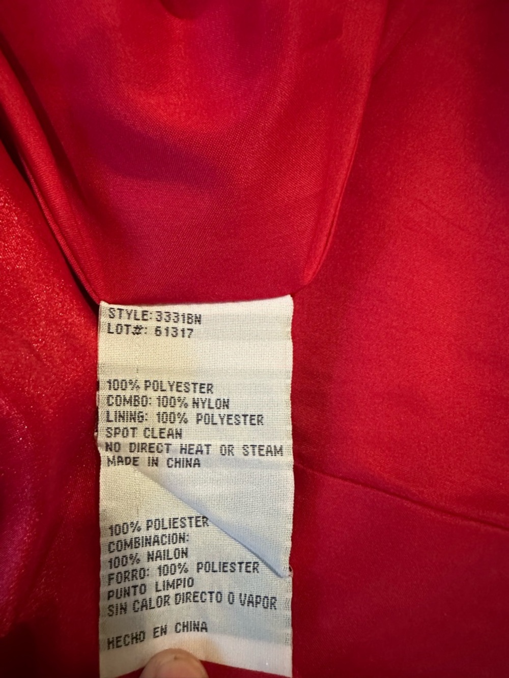 Blondie Nites Red Lace Bodice Satin Maxi Dress - Picture 4 of 7
